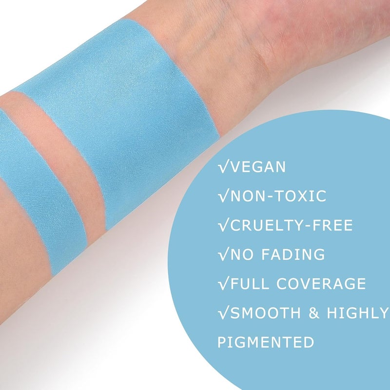 Wismee Light Blue Eye Black Stick for Baseball Football Softball Lacrosse, Anti-Glare Under Eye Grease Stick for Athletes Sports Training, Sports Eye Black - Image 1